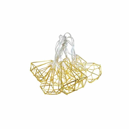 GIRLANDA ŁAŃCUCH BOHO DIAMENT METALOWY LED