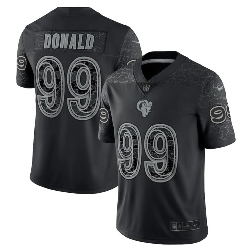 2023 Camiseta Hombre 2023NFL Los Angeles Rams Aaron Donald Negro Limited