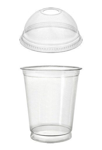 Kubek SHAKE 300 ml + wieczko z otworem 50 szt.