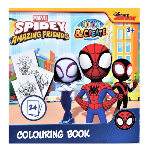 SPIDEY KOLOROWANKA mini malowanka 24 obrazki