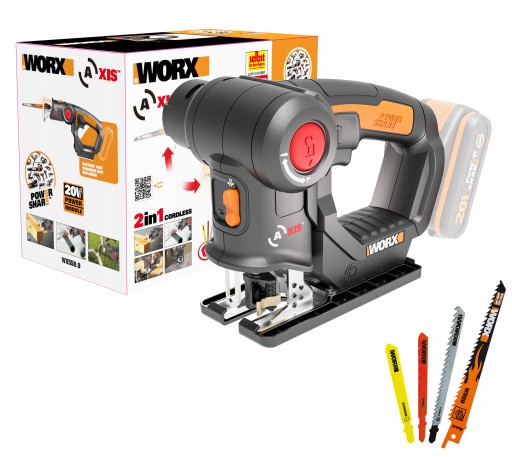 Pilarka wielofunkcyjna 2w1 wyrzynarka i piła 20V WORX