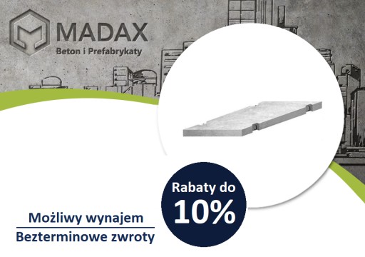 Płyta drogowa betonowa 300x150x15 cm MADAX