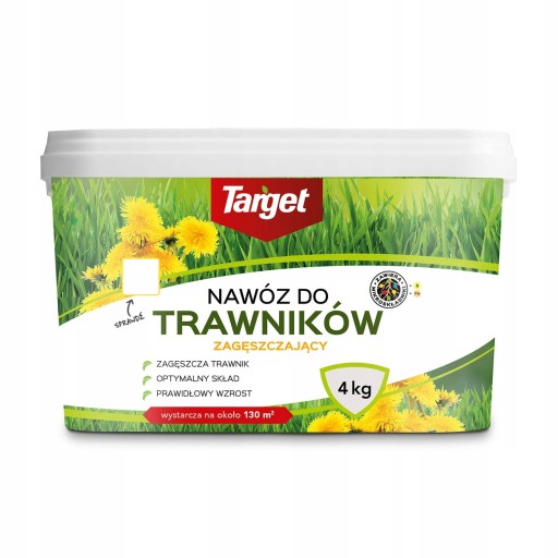 TARGET NAWÓZ DO TRAWNIKÓW Z CHWASTAMI 4 KG CHWASTY TRAWNIK