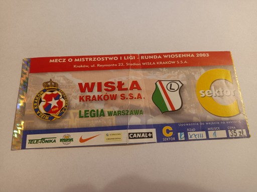 WISŁA KRAKÓW - LEGIA WARSZAWA WIOSNA 2003