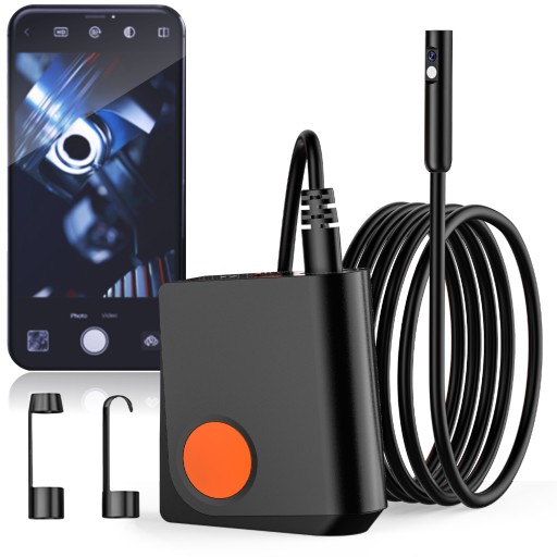 KAMERA INSPEKCYJNA WARSZTATOWA ENDOSKOP 5,5mm DUAL WiFi ANDROID iOS IP67