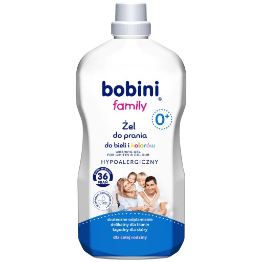 BOBINI FAMILY Uniwersalny żel do prania, 36 prań 1,8 l
