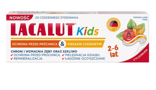 LACALUT KIDS Pasta do zębów dla dzieci od 2-6 lat 55ml