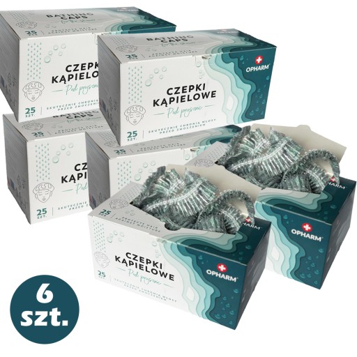Czepek kąpielowy Opharm 6x25 szt.