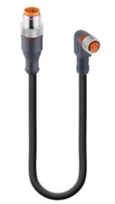 RST 3-RKMWV/LED A 3-224/2 m przewód złącze męskie M12 + żeńskie M8 z LED