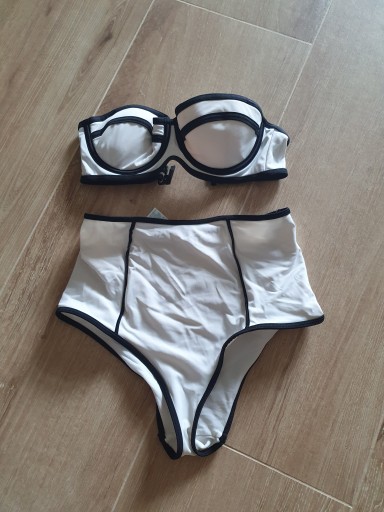 ASOS SWIM KOSTIUM STRÓJ KĄPIELOWY 65D WYSOKI STAN