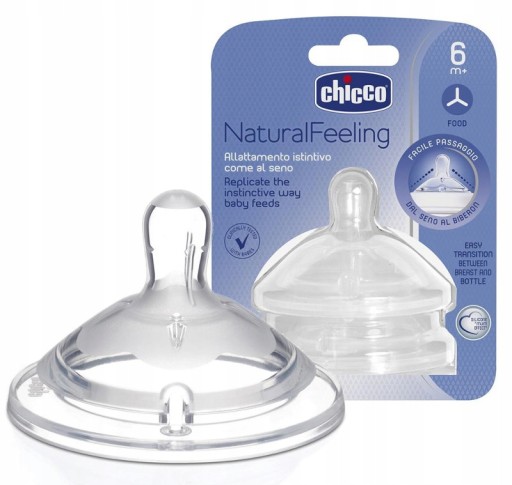 CHICCO SMOCZEK BUTELKI NaturalFeeling KASZKA 2szt