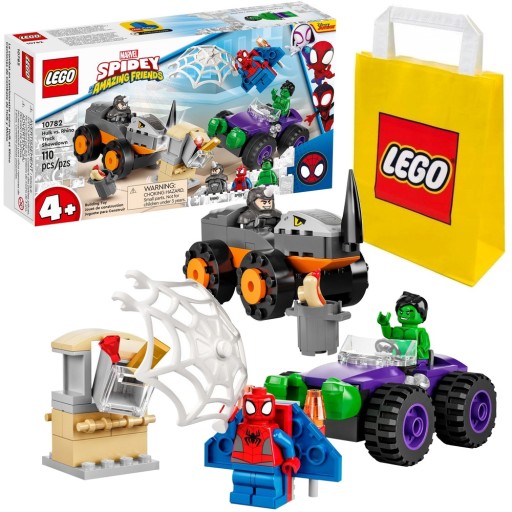 LEGO Spider-Man 10782 Hulk kontra Rhino SPIDEY 2 pojazdy + TORBA LEGO