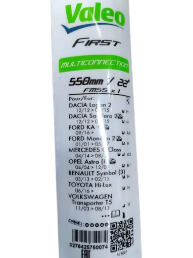 PIÓRO WYCIERACZKI VALEO FIRST BLADE 550 mm