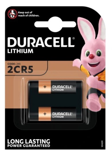 1x Bateria Litowa DURACELL 2CR5 245 DL245 6V