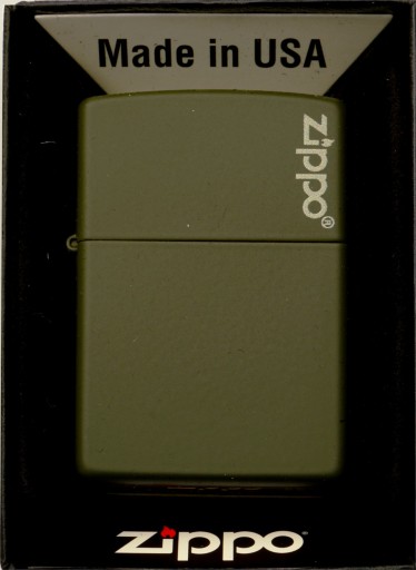 Zapalniczka ZIPPO GREEN MATTE LOGO