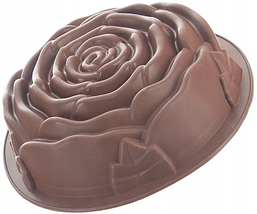 Forma SILIKONOWA do pieczenia babki RÓŻA ciasta foremka ciasto babkę 25cm