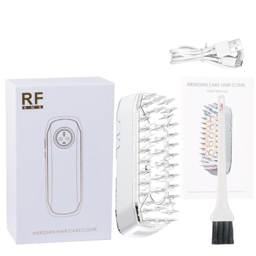 Portable Electric Ionic Hair Care Comb Brush Wavelength Far Infrared Lamp