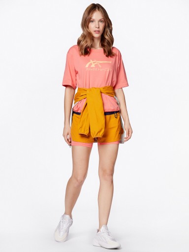 ASICS Szorty sportowe ASICS Fujitrail 2-N-1 Short Pomarańczowy Regular Fit