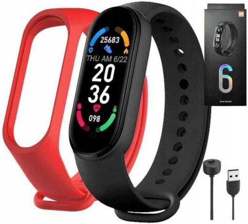 OPASKA SPORTOWA SMARTWATCH SMARTBAND M6 ZEGAREK