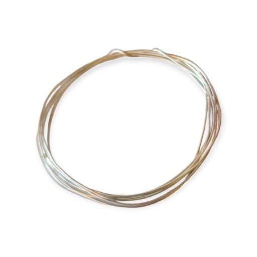 0.6MM SREBRZONY DRUT MIEDZIANY SREBRZANKA 1 METR