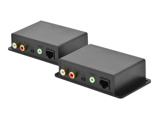 DIGITUS Cat 5 Audio Extender Extension up to 600 m local + remote unit