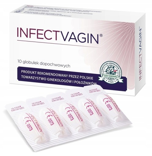 INFECTVAGIN globulki DOPOCHWOWE na INFEKCJE 10 szt
