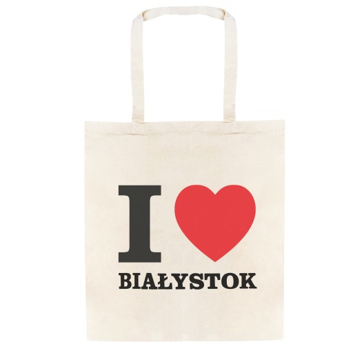 Torba BAWEŁNIANA I LOVE BIAŁYSTOK