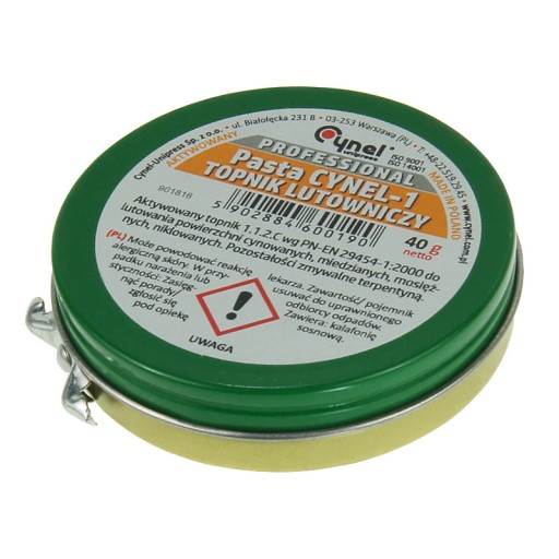 Pasta topnik 40g do lutowania CYNEL
