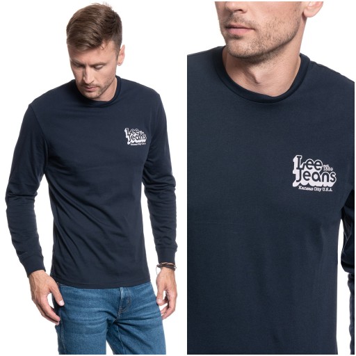 LEE LS 70S MĘSKA KOSZULKA LONGSLEEVE LOGO