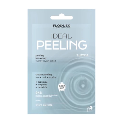FlosLek IDEAL PEELING KREMOWY TWARZ, SZYJA, DEKOLT