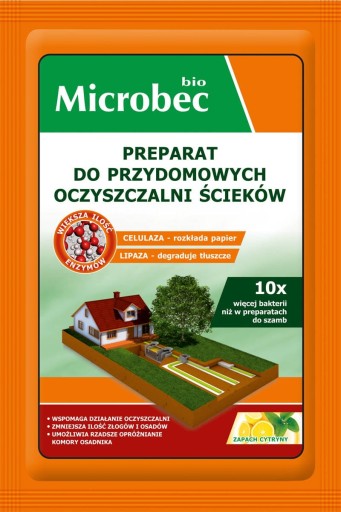 BROS MICROBEC BIO AKTYWATOR DO OCZYSZCZALNI 35G CYTRYNOWY