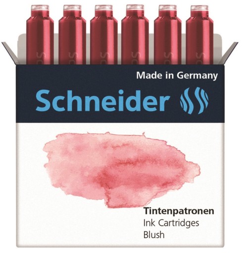 NABOJE DO PIÓR SCHNEIDER 6 SZT BLUSH / CIEMNY RÓŻ
