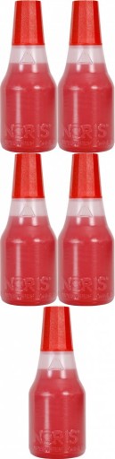 Tusz do pieczątek Noris 110S 25ml czerwony x5