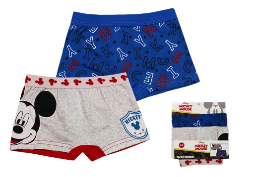 MYSZKA MICKEY BOKSERKI DZIECIĘCE 2-PAK 4/5LAT