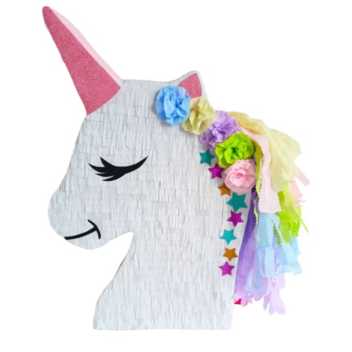 Piniata Jednorożec Unicorn urodziny kijek gratisy