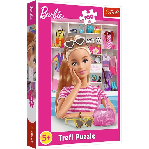 Puzzle 100 elementów Poznaj Barbie 16458 Trefl