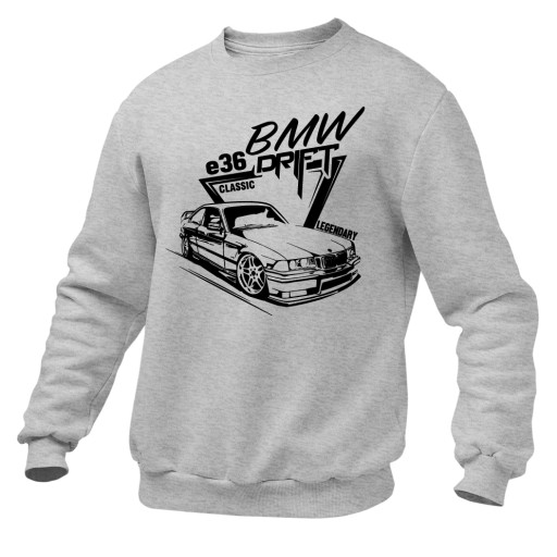 Bluza męska bez kaptura BMW E36 DRIFT na Prezent