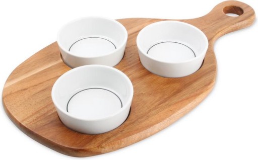 MISECZKI Do Dipów PRZEKĄSEK Zestaw z Deską TAPAS