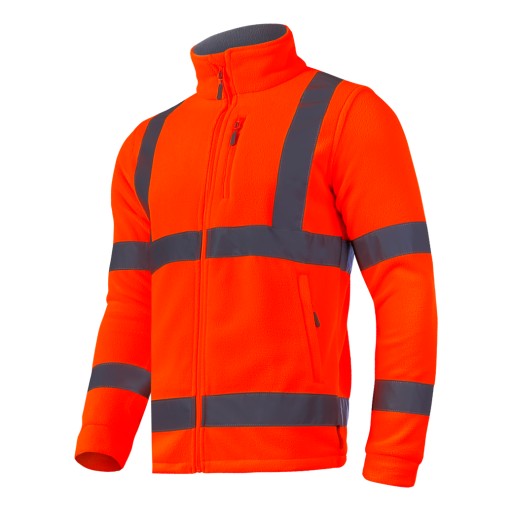 LAHTI PRO Bluza robocza polarowa ostrzegawcza r.S