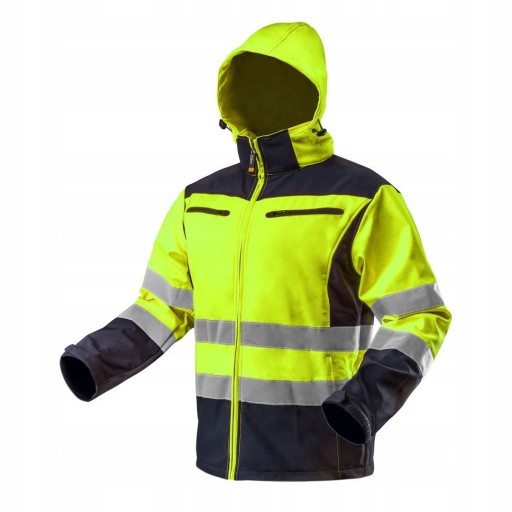 NEO Kurtka robocza softshell ostrzegawcza żółta