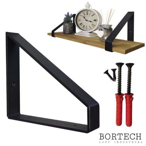 Wspornik podpórka uchwyt półki LOFT 25 cm pł. 4 cm