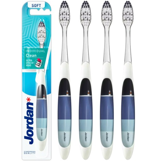 Szczoteczka Manualna Jordan Individual Clean Soft Miękkie Włosie 4szt.