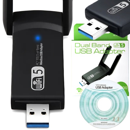 ZEWNĘTRZNA KARTA SIECIOWA USB 3.0 5GHZ ADAPTE
