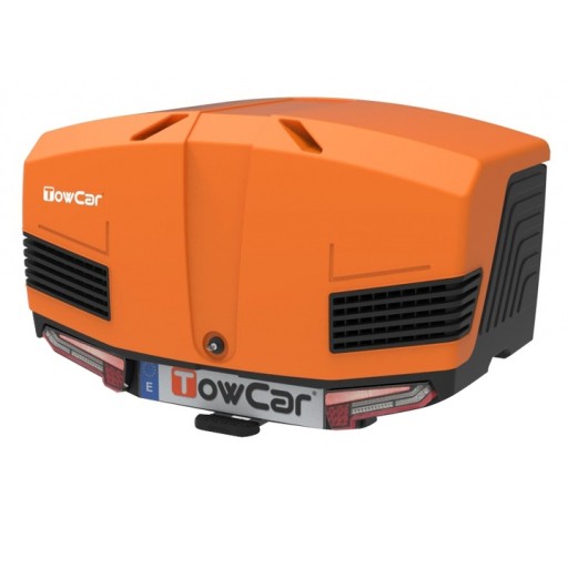 Boks na hak Towbox V3 na hak bagażnik pomarańcz LED