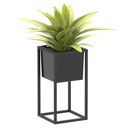 KWIETNIK STOJĄCY LOFT STOJAK NA KWIATY ROŚLINY METALOWY Z WKŁADEM M38cm