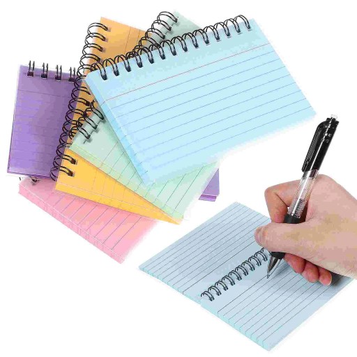 5 Pcs Index Cards Revision Cards Small Notebooks