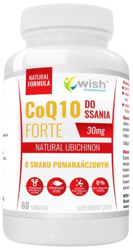 Wish Koenzym Q10 Forte CoQ10 Cholesterol Antyoksydant Miażdżyca Witalność