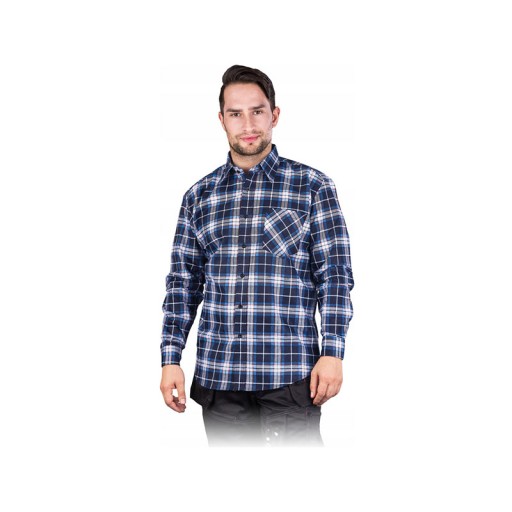 Koszula flanelowa niebieska KF 44
