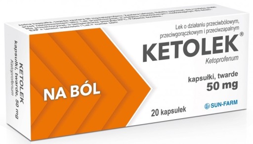 Ketolek 20kaps. przeciwbólowy