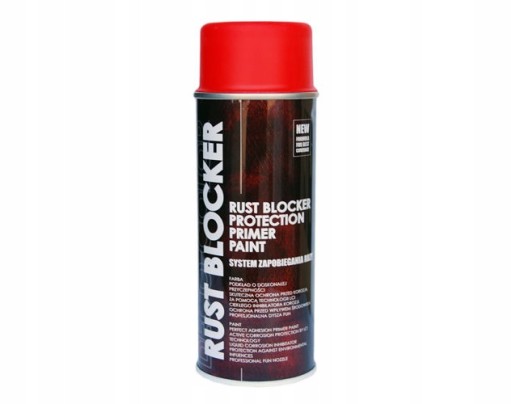 Lakier spray na rdzę Rust Blocker czerwony 3000